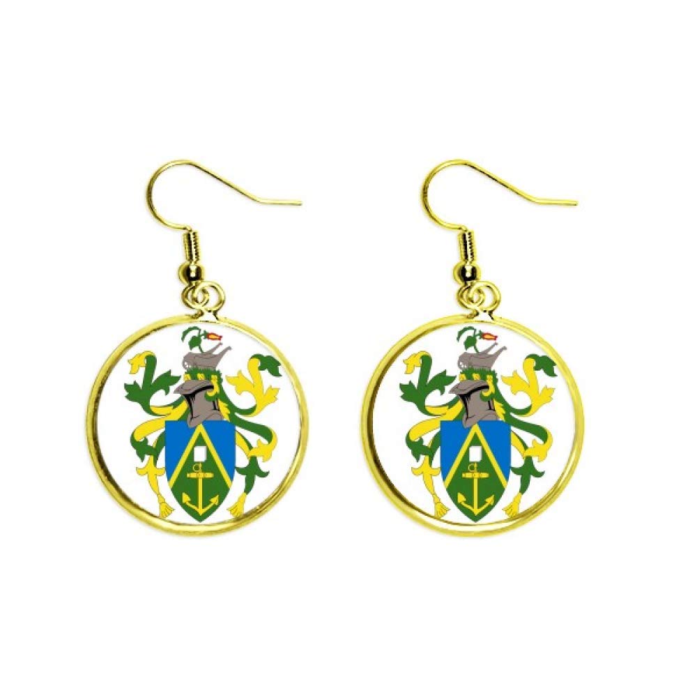 Pendientes de las Islas Pitcairn dorados, un regalo inolvidable de joyería para mujer 2