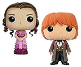  Funko POP! Harry Potter: Hermione Granger & Ron Weasley (Yule Ball) - Stylized Vinyl Figure Set NEW