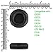 Geekria QuickFit Replacement Ear Pads for Koss Porta Pro PP, KSC 35/75/55/50/10, KTX PRO1, KTX8, PTX6 Headphones, Repair Parts (Black)