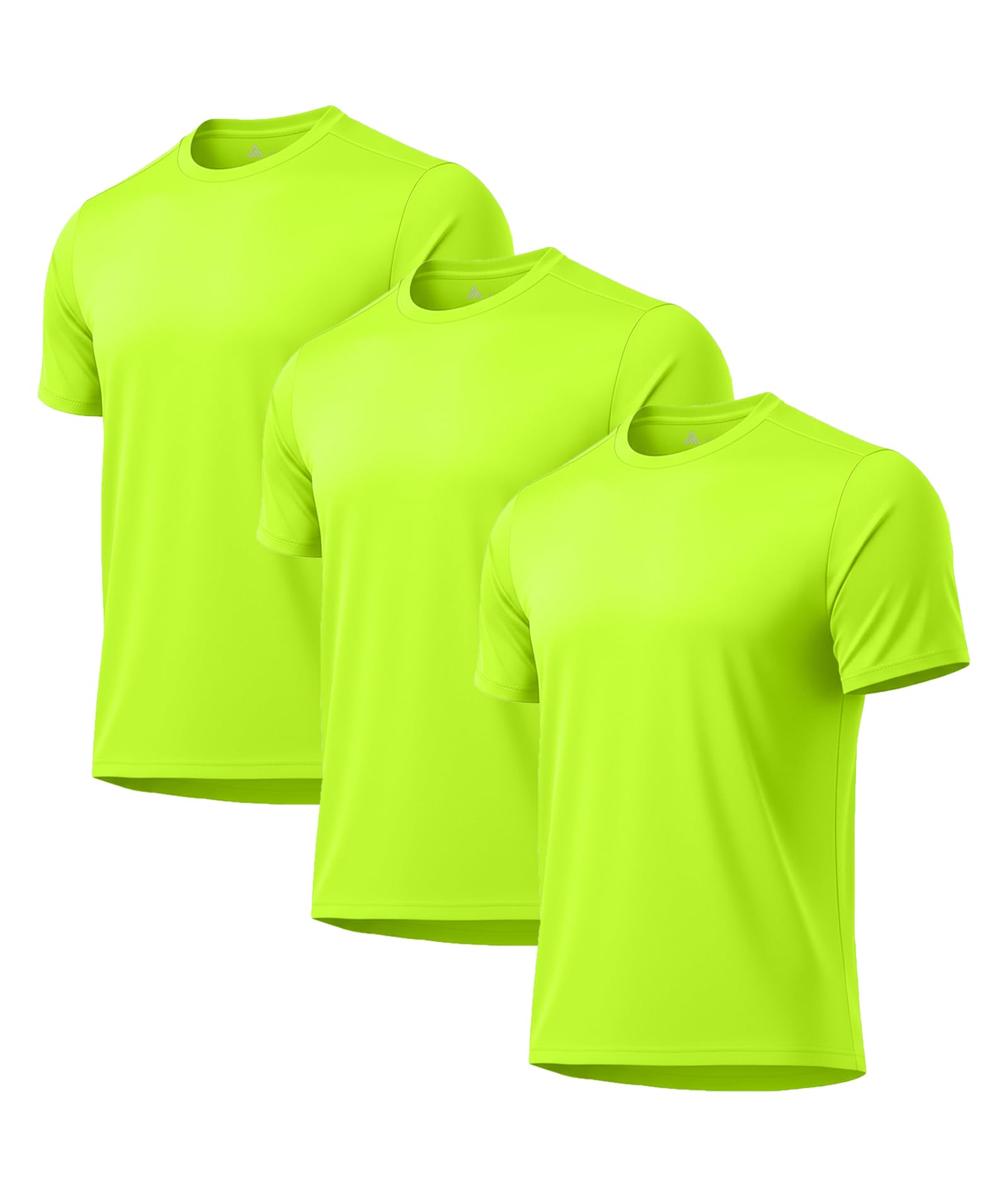 3 Pack Mens Swim Shirt Rash Guard Workout Shirts UPF 50+ Short Sleeve Fast Dry Sun Protection Lightweight Water Shirt