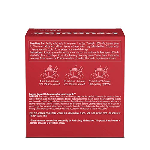 Image of Prunelax Ciruelax Natural Laxative Regular for Occasional Constipation,Tea Bags, Prunes, 10 Bags (Pack of 3)