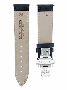 Amazon.com: Ewatchparts 24mm Leather Watch Band Strap Clasp