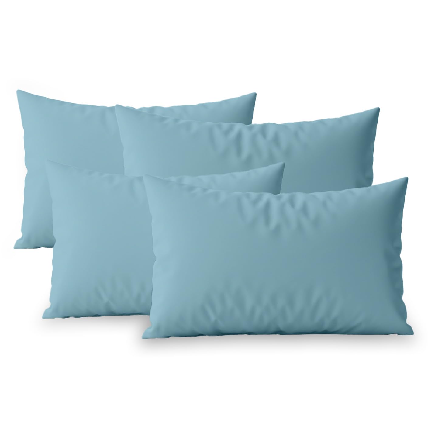 DANYDude 400 Thread Count 100% Egyptian Cotton Housewife Pillow Cases 4 Pack Pillow Covers, Ultra Soft Luxury Breathable & Machine Washable Pillow Cases
