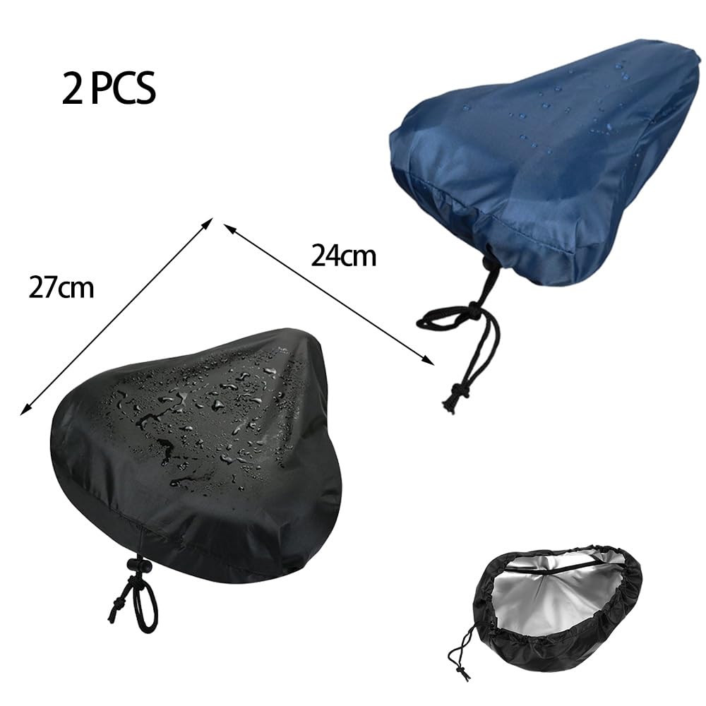 2 Pezzi Coprisella Bici Coprisedile Impermeabile per Bicicletta Cuscino per Sella per Bicicletta Protezione da Pioggia per Mountain Bike