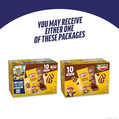 Image of Keebler Fudge Stripes Cookies Minis, with Keebler Fudge, Original, 10 Ct