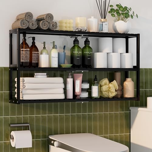 Extra Long Bathroom Organizer Storage Shelves 100% Bamboo Adjustable Height