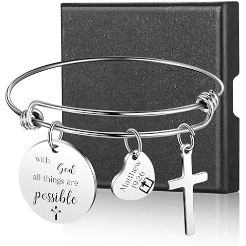 Sinmoe Inspirational Christ Bracelet with Gift Box Cover