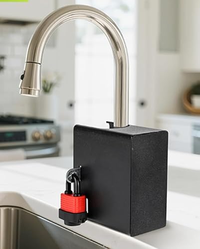 Faucet Lock for Dementia - Child Proof & Pet Proof Spigot Cover for Kitchen & Bathroom, Anti-Touch Faucet Cover for Kids Toddlers Babies | Must Double Check Sizes of Faucets (Small)