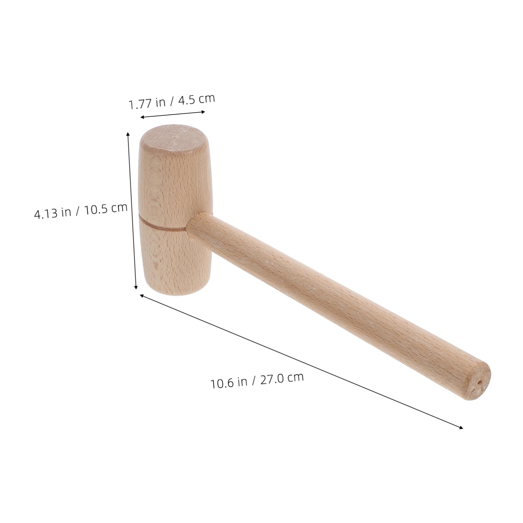SEWACC Mallet For Crafting Tools Wood Handle Hammer For Projects And Woodworking Small Mallet For Carving