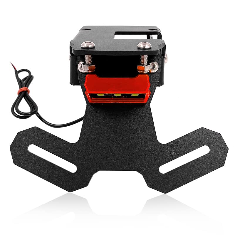Support de Plaque d'immatriculation Z900 Aluminium CNC Finition Rouge Premium