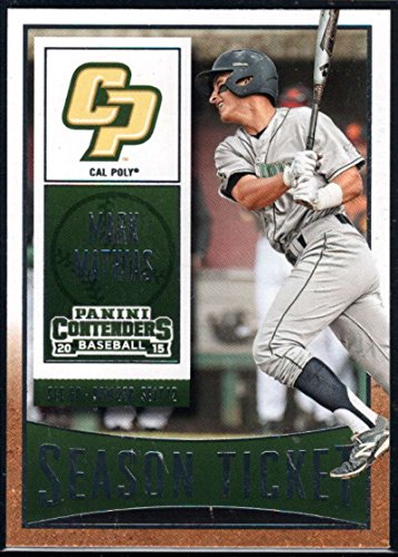 2015 Panini Contenders Season Ticket #67 Mark Mathias Cal Poly Mustangs