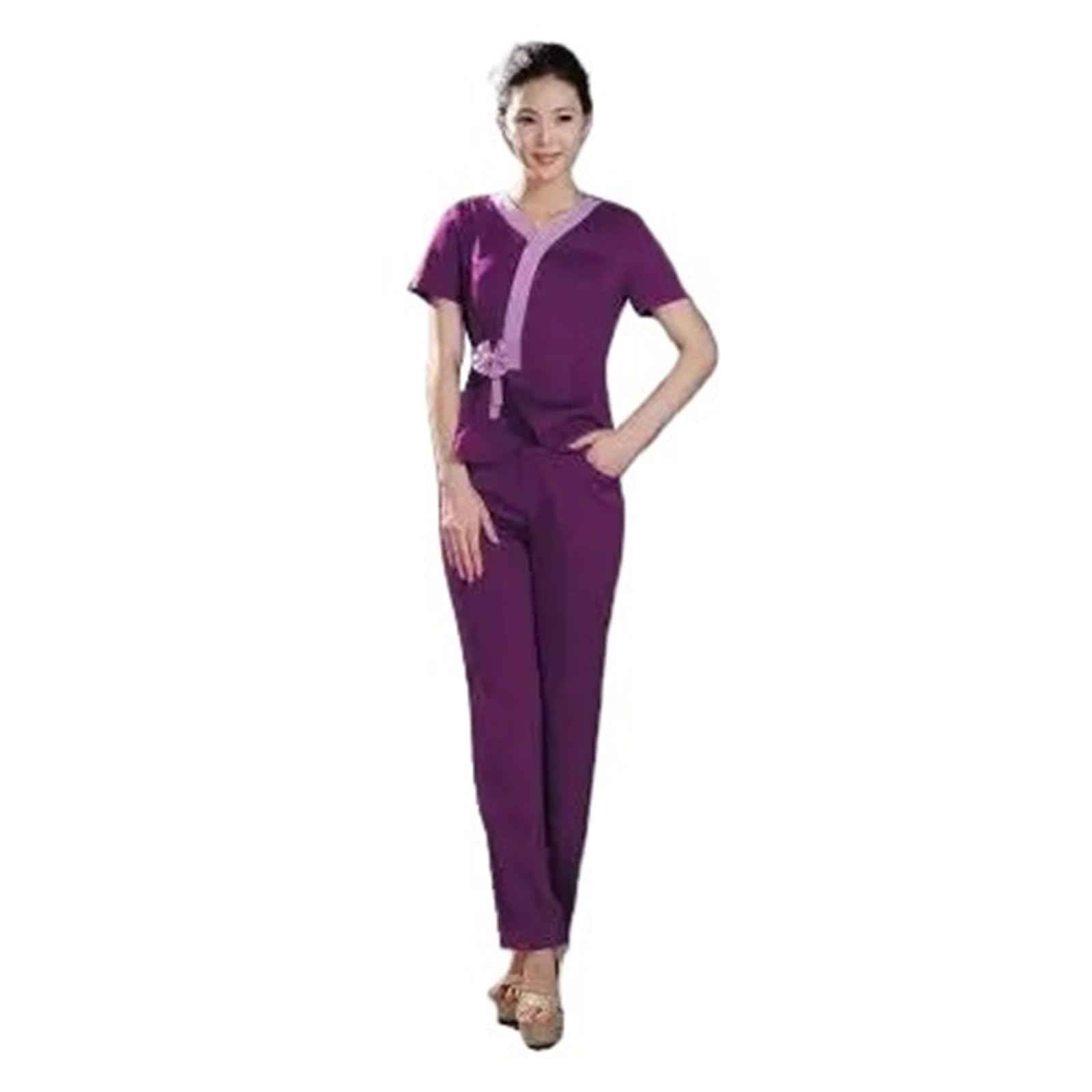 Indumenti per Infermieri Divise da Massaggio for Donne, Salone di Bellezza, Spa, Lavoro, Pantaloni, Estetista