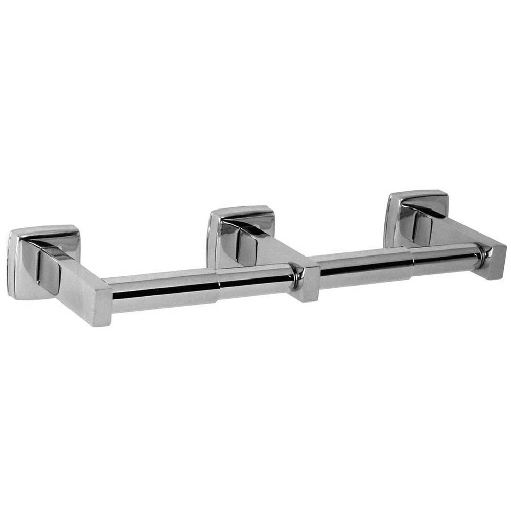 Bobrick 76867 superficie montado dispensador de papel higiénico de acero inoxidable, acabado satinado, 12 – 1/2 "x 2" Altura