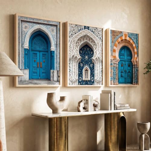 Image of kotart Traditional Indian Wall Art Painting for Living Room | Paintings Frame For Home Decoration | Framed Wall Painting for Home Room Bedroom Office Wall Decor Set of 3 (10X13 inch)