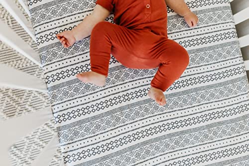 Image of Copper Pearl Premium Knit Crib Sheets for Boys and Girls - Breathable, Soft, Fitted for Standard Mattresses - Baby Registry or Shower Gift - Westyn