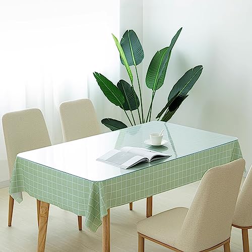 Nappe transparente PVC 5.0 protecteur de table luxe antibactérien 130x240cm