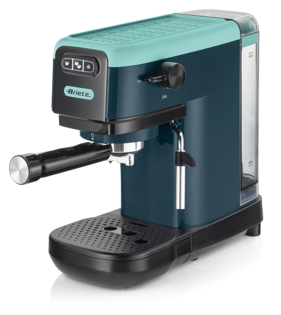 Ariete 1399 Máquina de café espresso, para polvo y almohadillas ESE, 1300 W, capacidad de 1,1 l, presión de 15 bar, filtro 1, 2 tazas y almohadillas ESE, capuchino