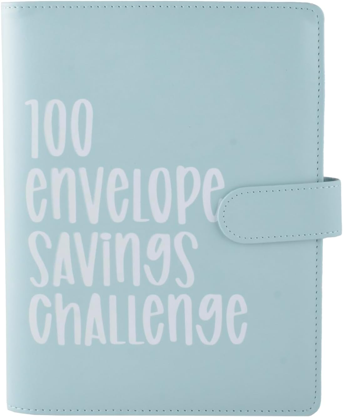 100 Envelope Challenge Binder, Easy and Fun Way to Save $5,050, Budget Binder Money Savings Challenge Book with Cash Envelopes Budgeting Book for Office Home School (Blue)