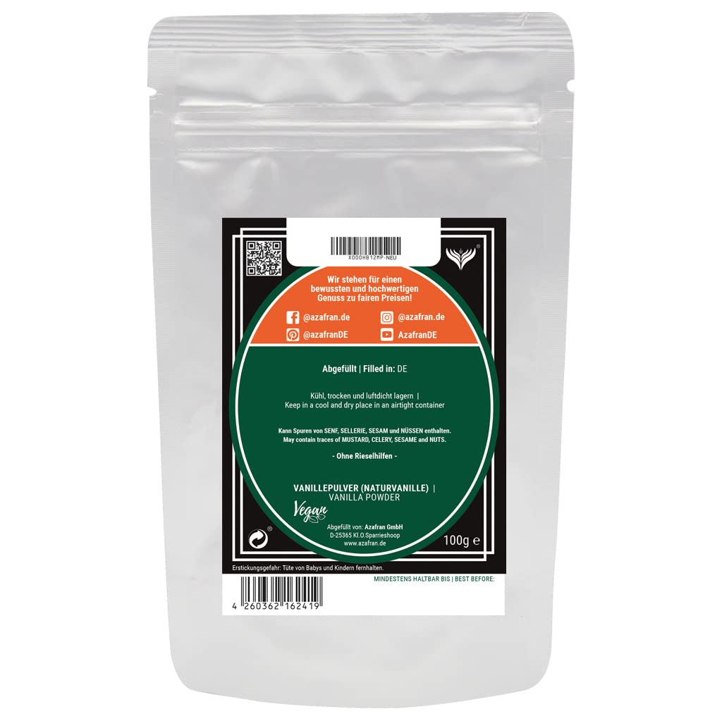 Azafran Vanille gemahlen - Vanillepulver 100g