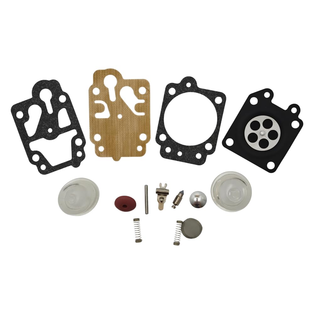 Kit de reparación de carburador de 5 Piezas for cortacésped CG260, CG330, CG430, CG520, GX35, 40-5, 44-5, 43 CC y 52 CC. Piezas de jardín