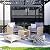 Pamapic 5 Pieces Outdoor Patio Wicker Chairs Set with Ottoman .Outside Conversation Furniture Set with Cushions and Coffee for Balcony Porch Lawn Garden Table (Purple Cushion + Grey Rattan)