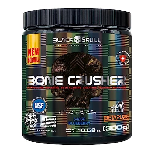 Bone Crusher Nova Fórmula - 300g Blueberry - Black Skull