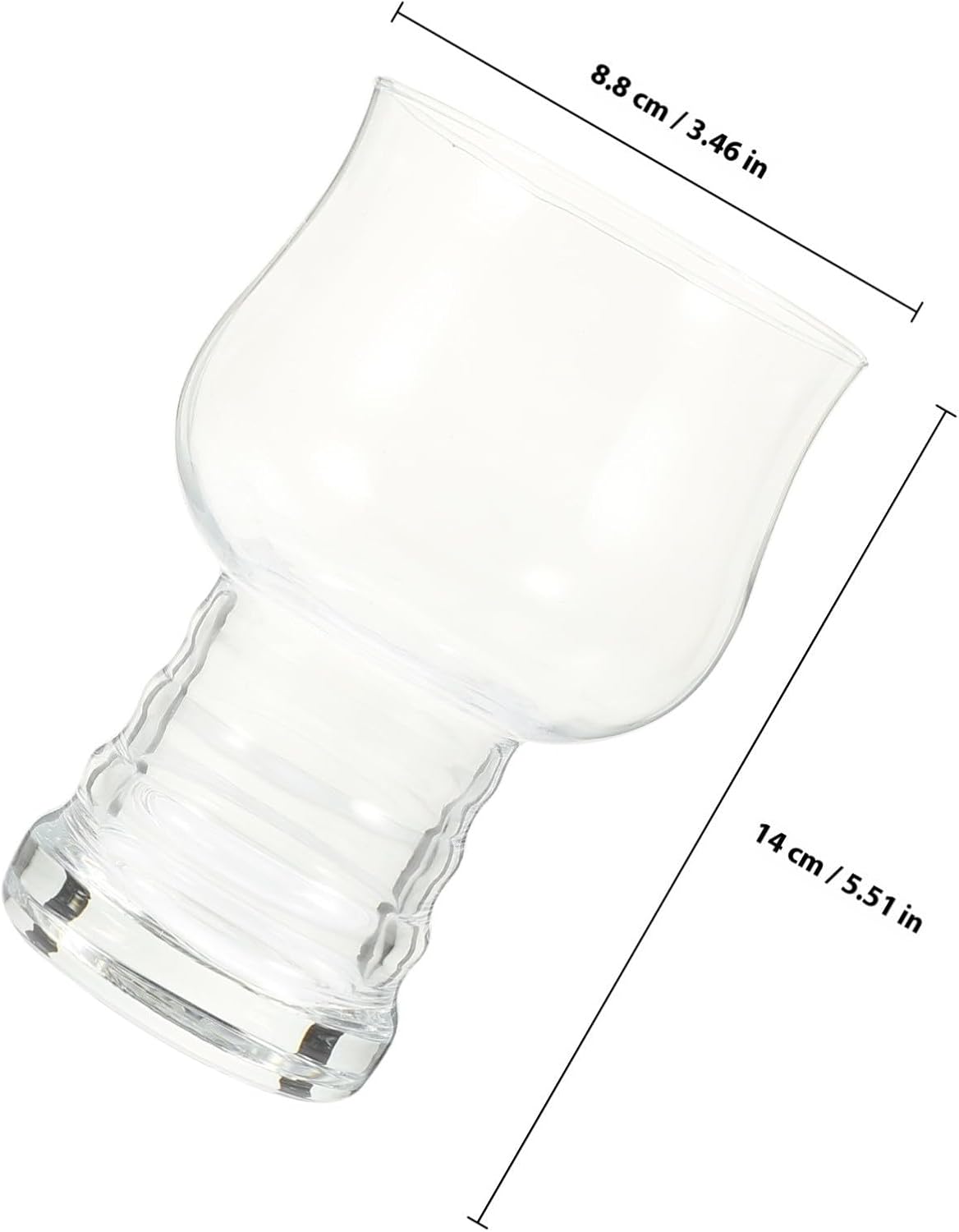 Ciieeo 2pcs Beer Glasses with Classical Design Glass Liquor Cups Featuring Heat Transfer Prevention and Enhancing Beer Drinking Experience and Home Use