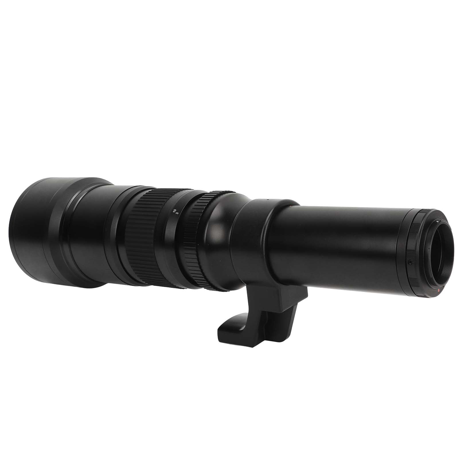 500mm F6.3 Fixed Focus Telephoto Lens, Manual Prime Focus Telephoto Lens with T2 AI Adapter Ring, for Nikon DSLR Cameras Astronomical Scope Telescope Photography (Black)