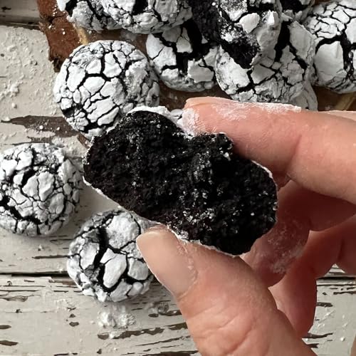 BAM Luxuriöses Kakaopulver, 100% Back-Kakao, intensive Cocoa Powder Farbe für Brot und Desserts (Schwarzes Kakaopulver, 200 g)