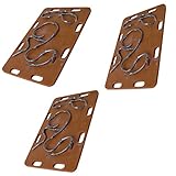 Set of 3 Wooden Boards with Barbed Wire for Wrestling Action Figures