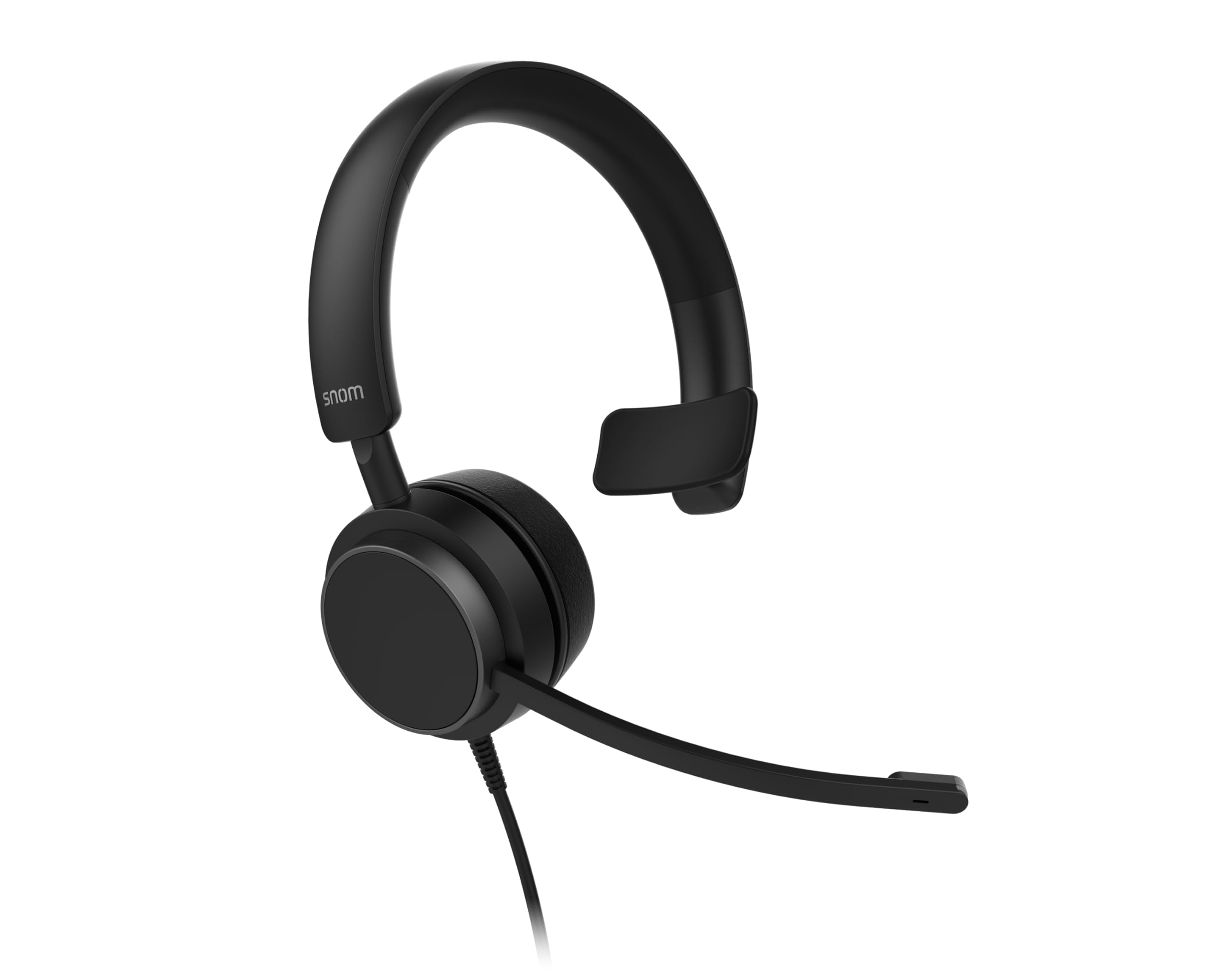SNOM A310M Cuffie filo - Auricolari Monoaurali per Call Center e Uffici - Audio HD, Comfort Elevato, Struttura Leggera, Cancellazione Passiva del Rumore - Compatibili con Telefoni