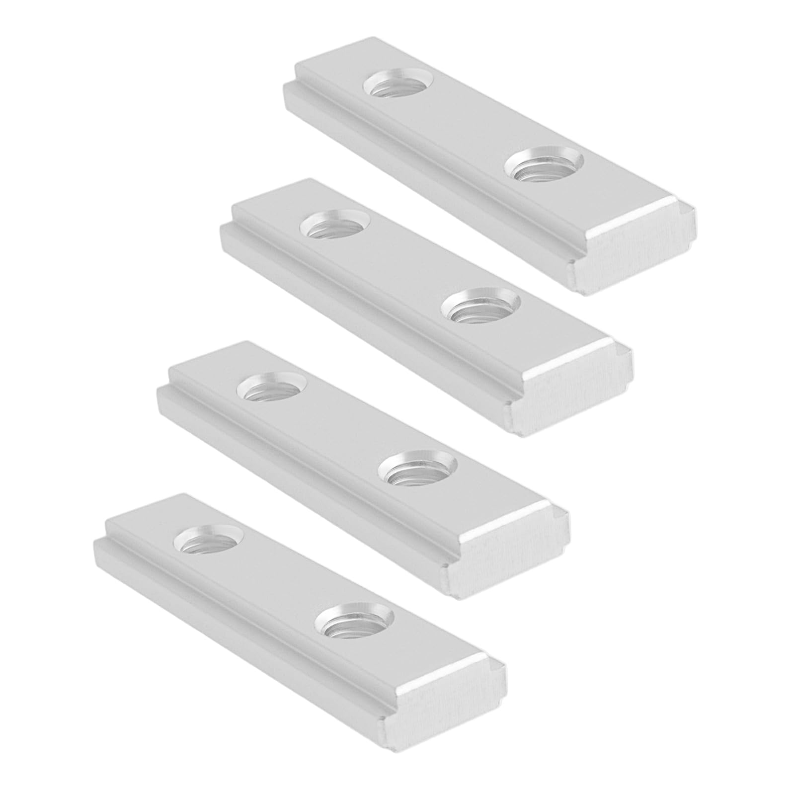 YINETTECH 4pcs T-Slot Nut M6 Double Groove Guide Rail Slider 50x6mm T-Slot Guide Rail Slider for Bench Saw Bench Drill Band Saw DIY Workbench Guide