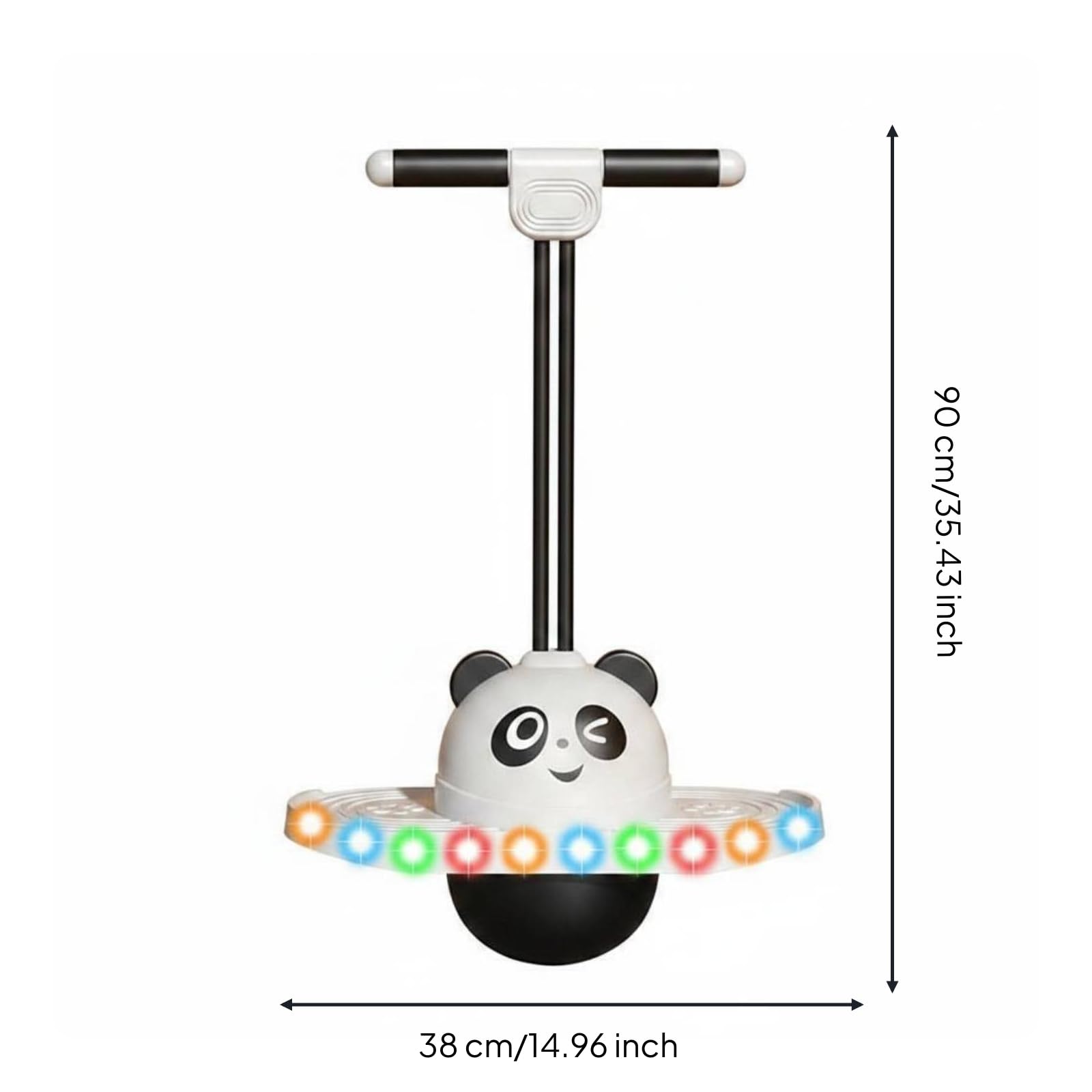 Children Jumping Ball Pogo Ball Infantil Juguete de Equilibrio con Asa y Texturizada Cuerda Elástica Ajustable Material PP para Juego Energético en Parque Actividades Familiares
