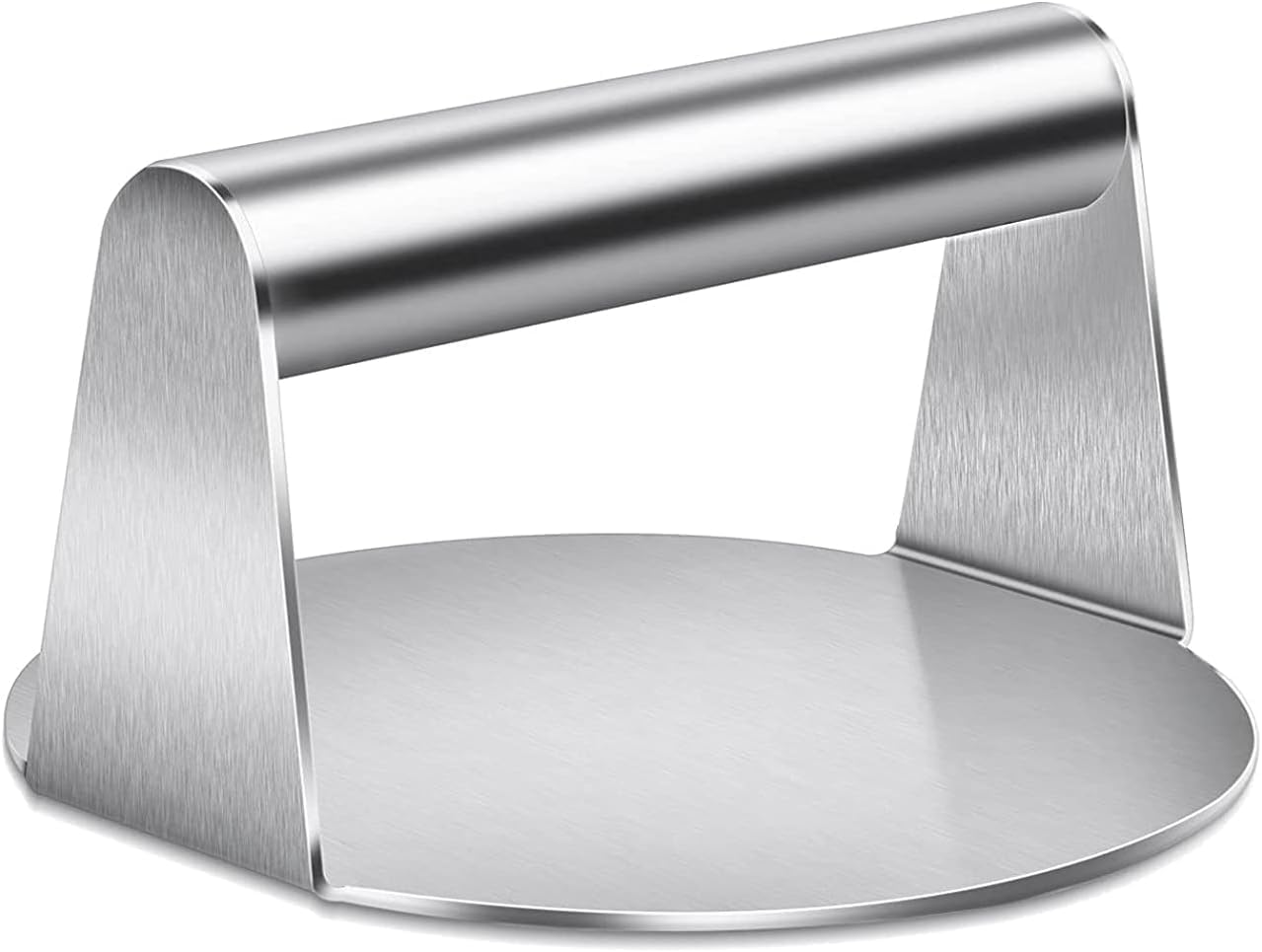 Stainless Steel Burger Press,14cm Round Smash Burger Press,Professional Griddle Accessories Kit for Flat Top Grill, Hamburger Patty Maker and Squeeze Grease, Easy to Clean