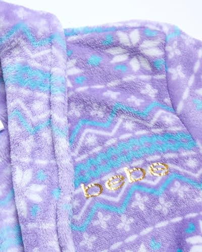 Bebe Girls' Bathrobe - Super Soft Plush Fleece Sleepwear Robe  thumb #1