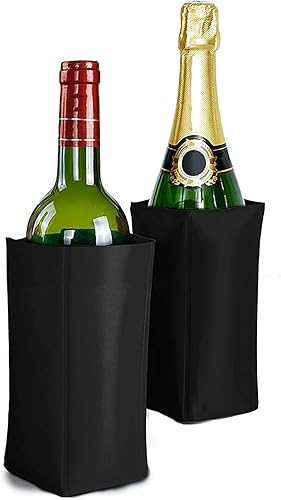 Enfriador de vino reutilizable, enfriador de botellas de vino flexible, funda de paquete de hielo de vino que mantiene el vino fresco y refrescante