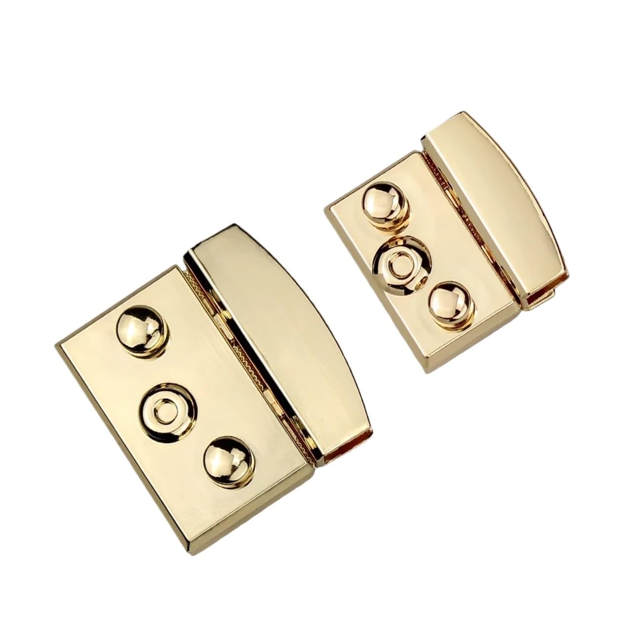 PVUVTNAHW 10Pcs Square Push Lock Spring Metal Twist Snap Clasp Closure Briefcase Catch Buckle Fasteners(3.5CM)