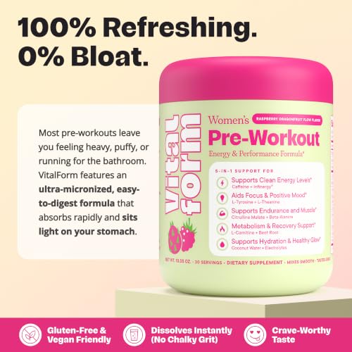 VitalForm Women's Pre-Workout Powder