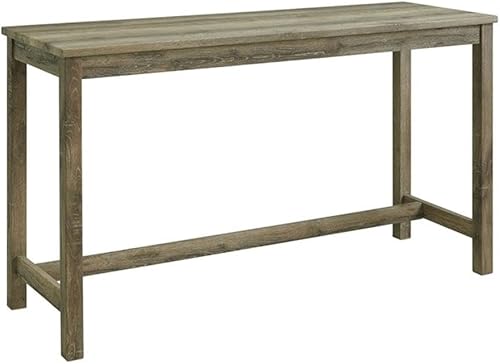 Miniatura 2 de BOWERY HILL Drew - Juego de mesa multiusos para el hogar, cocina, comedor, bar, sala de estar, sofá con 3 taburetes tapizados, sillas en tela nogal