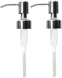 Bath Guru Stainless Steel Liquid Soap Dispenser Replacement Pump - Pack of 2 (for Soap/Lotion)