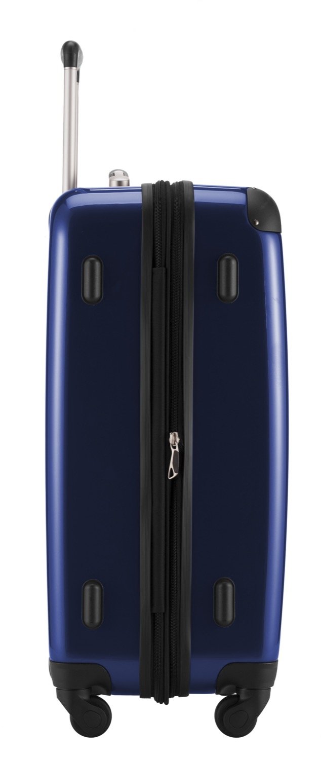 Hauptstadtkoffer Alex Valise Rigide Extensible 75 cm (119 L) avec Serrure à Combinaison, Trolley de Voyage Robuste à 4 Doubles Roues, Bleu foncé