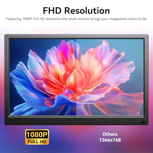 Image of 14 Inch Touch Screen Monitor FHD 1080P 60hz 99% sRGB IPS /HDMI /USB-C Computer Monitor Plug & Play, for Laptop PC Phone Raspberry Pi Switch PS4 PS5