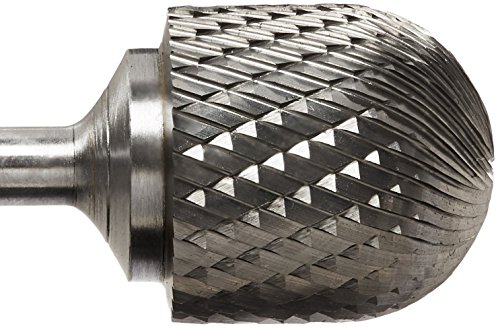 Image of Drill America SC-9 Carbide Burr /Rotary File Cylindrical Radius-End Double Cut for Die Grinder 1 inch Dia. x 1 inch Cut Length with 1 /4 inch Shank and 2-3 /4 inch Overall Length, DUL Series