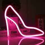 YOU GLOW GIRL High Heels Neon Signs,LED Neon Wall Decoration,for Party,Bar,Birthday,Dorm,Perfect Neon Wall Decor Gift USB or Battery Powered Night Light (pink)