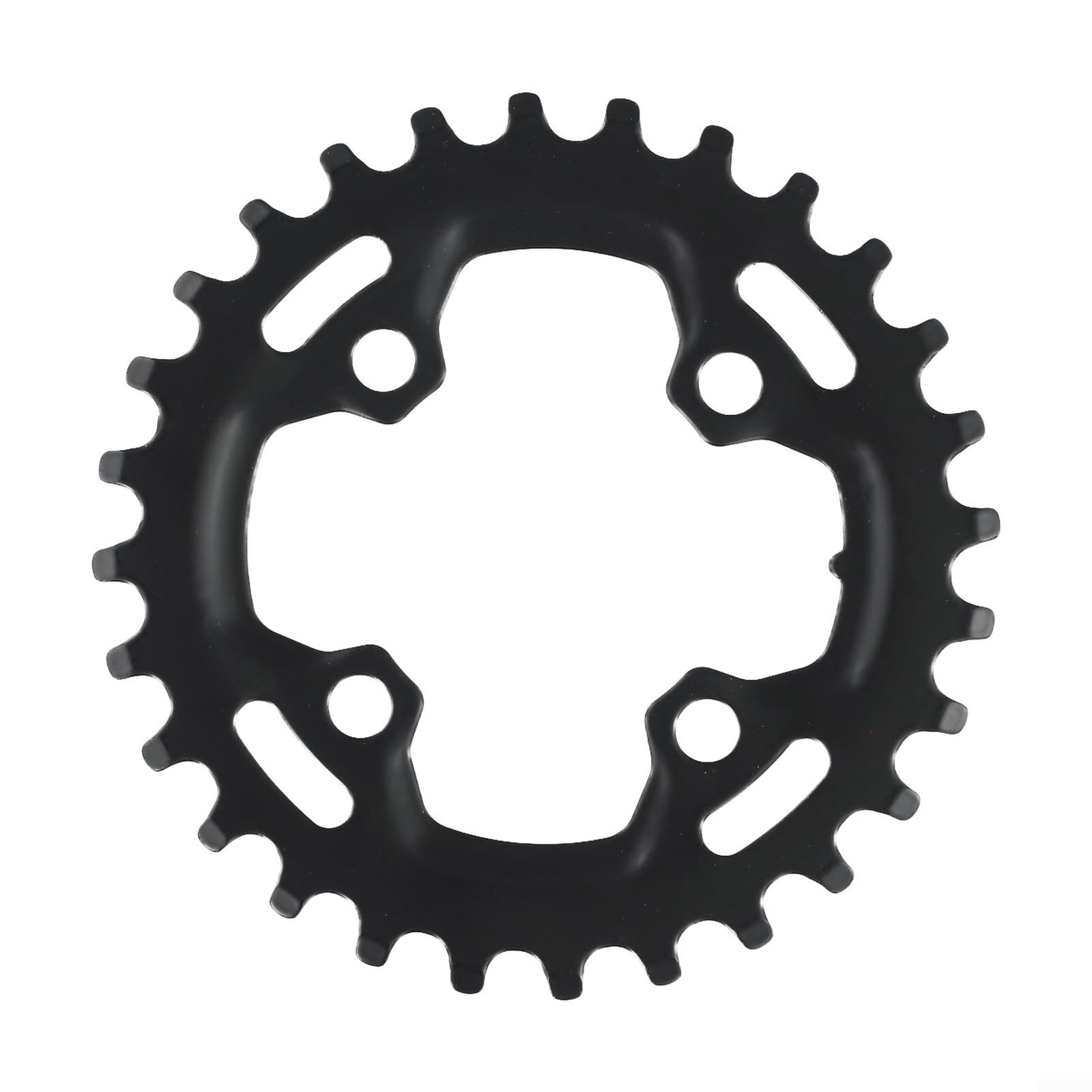 64BCD 28T Narrow Wide Single ChainRINGs for Mountain For Bike, Steel Lightweight For Crankset Part, Black For Front Sprocket 28 Tooth Single Speed Chain For RINGs