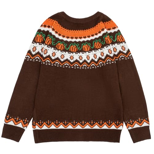 Image of Women's Funny Fall Winter Animal Floral Christmas Tree Long Sleeve Button Knit Cardigan Sweater