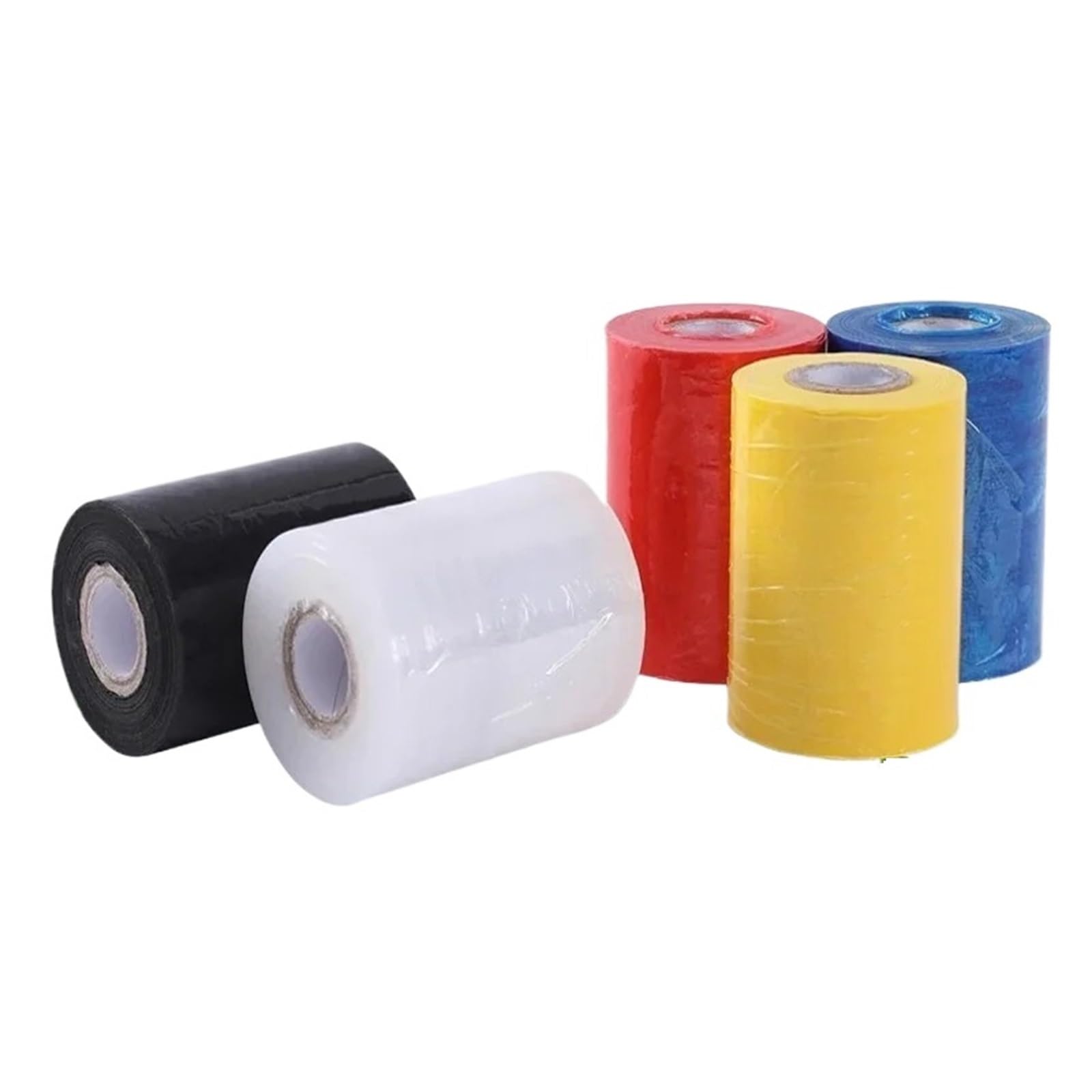 Película estirable de PE | Sellado de injerto multicolor de 2-15 cm x 150 m, 2 piezas: for embalaje(White,15cmx150m 2pcs)