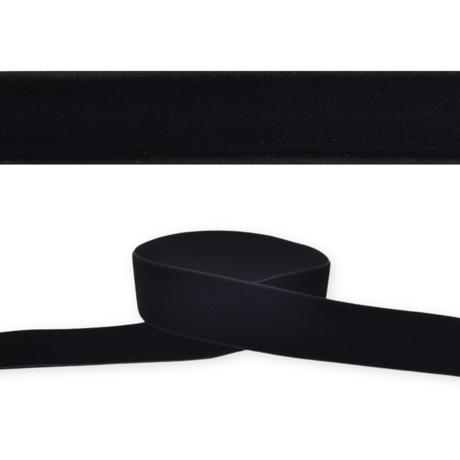 celloexpress 25mm Black 003 Velvet Ribbon - High Density Single Faced Gift Wrap Bow Making (10m)