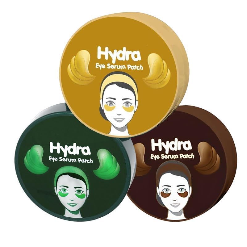 Image of Hydra Eye Serum Patch| Treats Dark Circles, Fine Lines And Wrinkles | Enriched With Collagen And Aloe Vera Extract (PACK OF 3 EYE PATCHES COMBO)