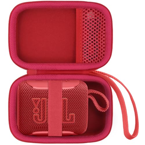 co2CREA Hart Reise Schutz Hülle Etui Tasche für JBL GO 5 /GO 4 /GO 3 tragbarer Bluetooth Lautsprecher, (Nur Hülle, Lautsprecher Nicht enthalten)